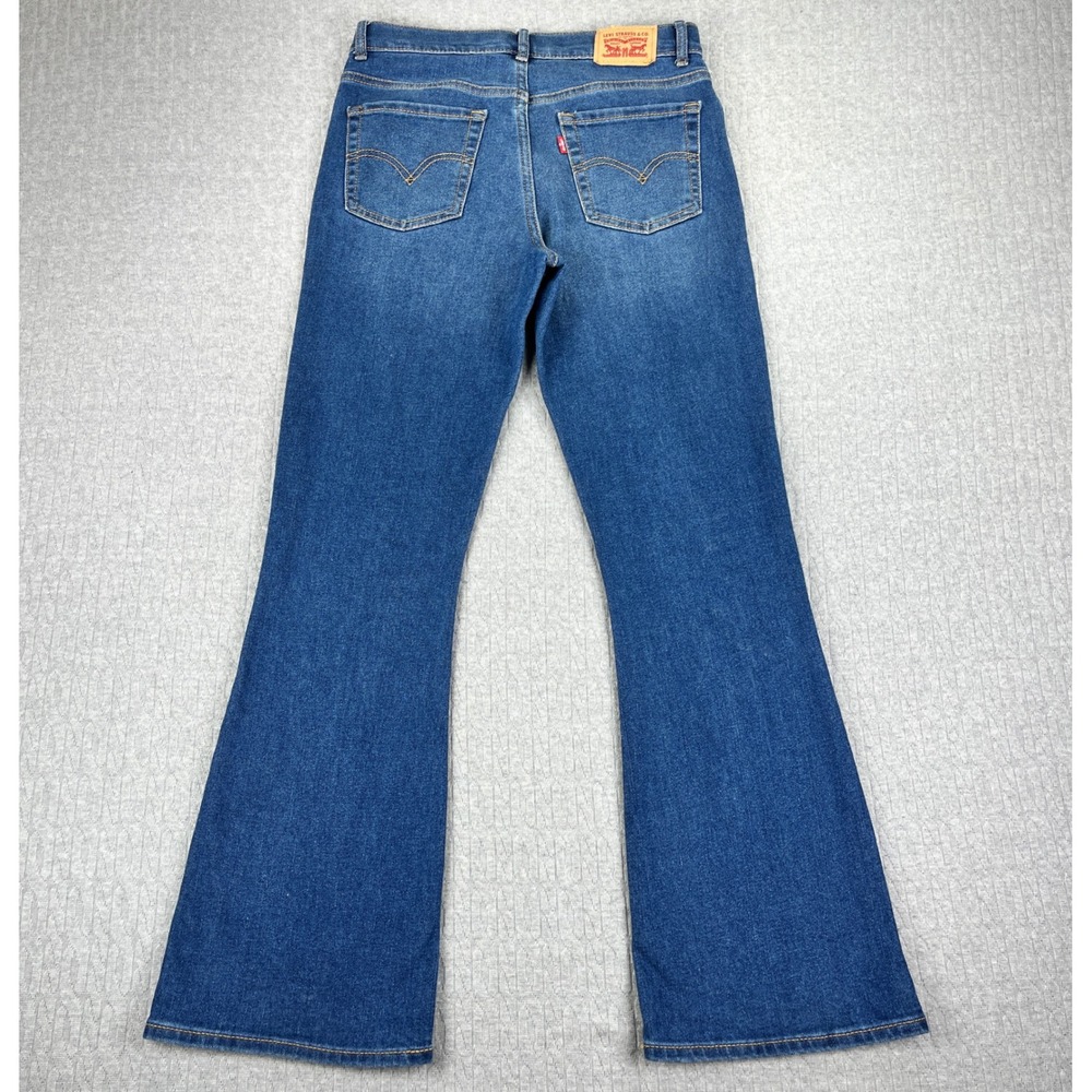 Levi's 726 Flare Bootcut Jeans Women 16/27X28 1/2 Blue High Rise dark wash - Picture 4 of 11